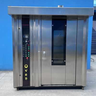 64 トレイ ディーゼルオイル パン生産ラインのローટરીオーブン 上海の機械