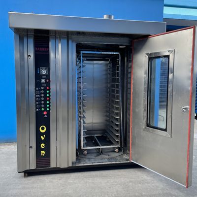 64 トレイ ディーゼルオイル パン生産ラインのローટરીオーブン 上海の機械