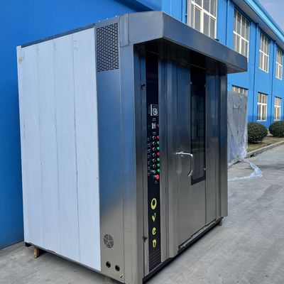 64 トレイ ディーゼルオイル パン生産ラインのローટરીオーブン 上海の機械
