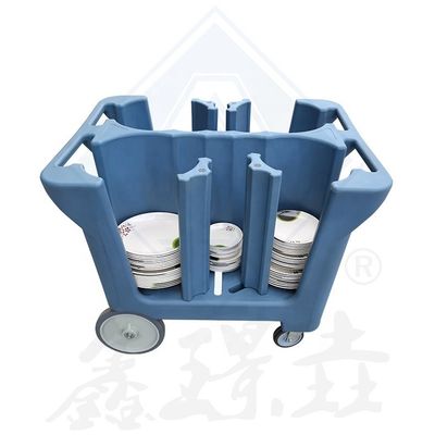 レストランの効率化と組織化のためのカスタマイズされたカラー皿収集トロッキー