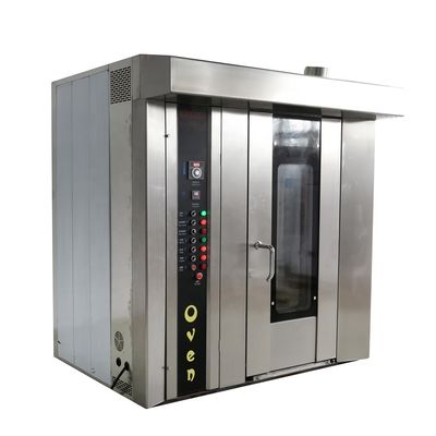 電力源 ガス パン パン屋 設備 32 トレイ ローータリー オーブン 商用 パン機