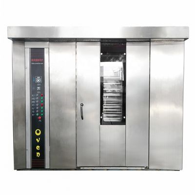 電力源 ガス パン パン屋 設備 32 トレイ ローータリー オーブン 商用 パン機