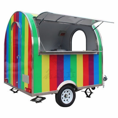 ヨーロッパ モバイル キッチン ドーナツ フレンチフライ ハンバーガー フィールドメンテナンス付き 食品トラック