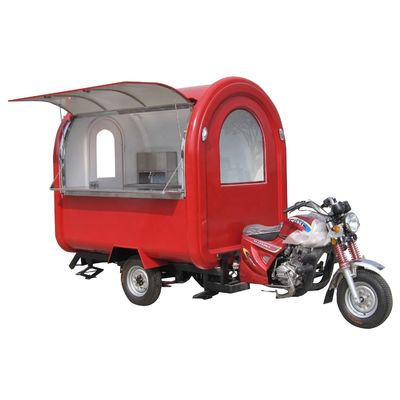 オンラインサポート モーターサイクル 食品 三輪車 移動 スクーター ファストフード用 トレーラー