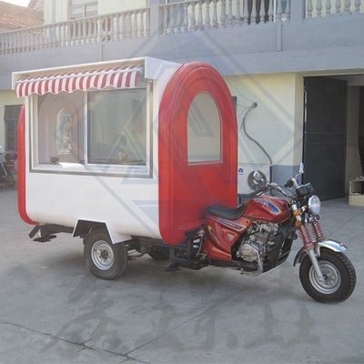 ストリートフード トライカー バイク コーヒー クレープ 食物カート バイク バイク 食品トラック 220*160*210