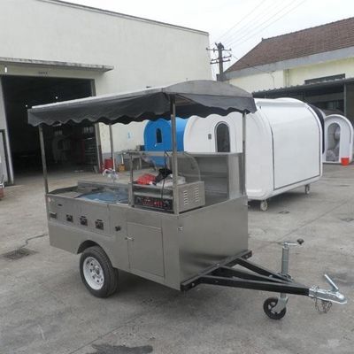 長期使用寿命 移動式 食品カート パーソナライズされた設備と車輪付きのジューストレーラー