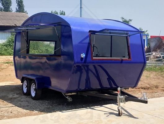 完全に装備された特権トレーラー 長期使用寿命 屋外道路の食品トラック