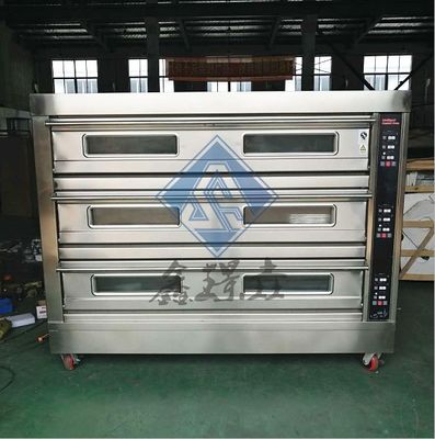 0.1kw 商用パン屋ガスオーブン 3/4 デッキ ガスピザパン屋オーブン / ガスコンベクションオーブン