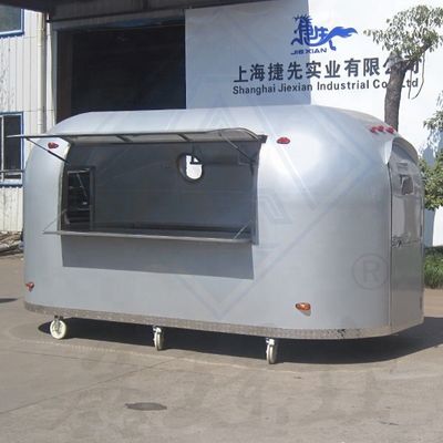 レストラン 販売 BBQ グリルとフライヤー付き 食品トラック 移動型カート 長寿命