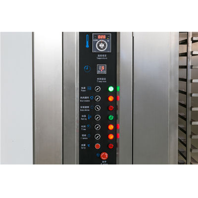 32 トレイ パンとケーキの生産のためのガス回転オーブン デジタルパネルが含まれています