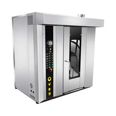 電動ピザオーブン 64 トレイ ケーキ製造用 双ドアコンベクション回転オーブン