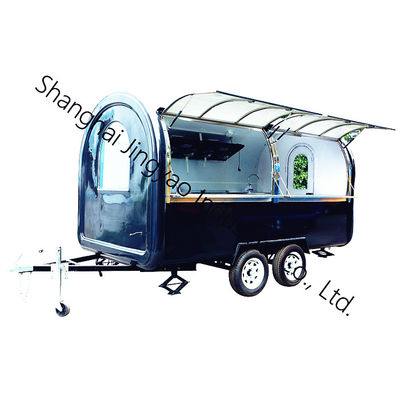 500kg/h 容量 ファストフード トレーラー ポップコーンカートとタイヤキ アイスクリームコーンマシン