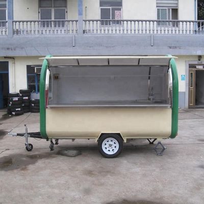 エアストリームフードトラック 移動式フードトレーラー アイスクリームとホットドッグのスナックに最適