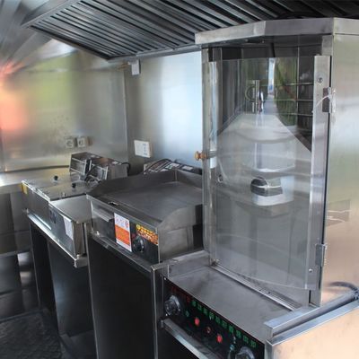 1.5kw クレープフードトレーラー バーベキュー飲料とモバイルベンディングサービスに最適