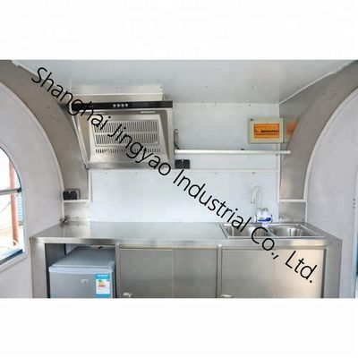 電気モバイルのローティセリー チキントレーラー BBQグリル 220*160*210cm 食品ビジネス