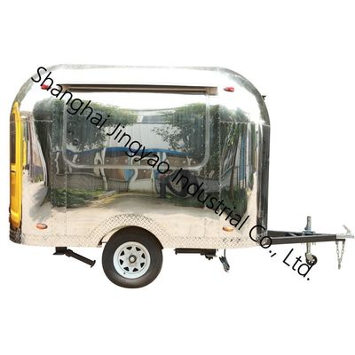 ファスト・ストリート・セールス モバイル・フード・トレーラー カスタマイズされた外部ステッカーとグリッドル