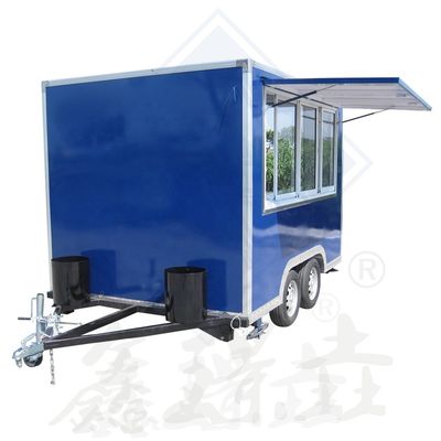 屋外 ストリート フード カート BBQ ピザ バーガー アイスクリーム コーヒー 電動 キャラバン トレーラー