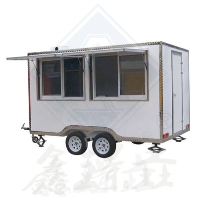 屋外 ストリート フード カート BBQ ピザ バーガー アイスクリーム コーヒー 電動 キャラバン トレーラー