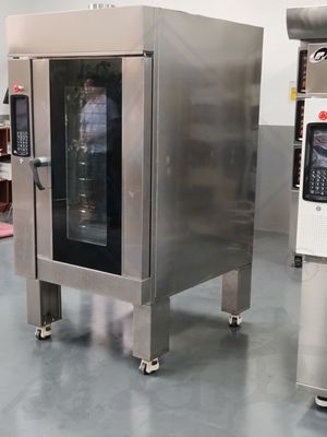 工業用電動回転コンベクションオーブン パン屋容量 5/8/10/12/15 トレイ 250 kg