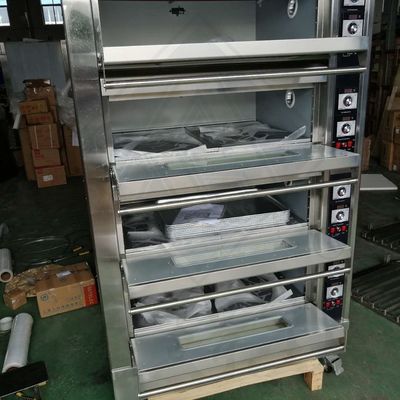 ソーヤ豆材料 2層デッキオーブンとミキサーコンベヤー ピザオーブン ベーカリー機器