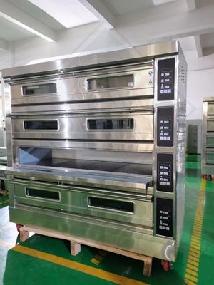 ソーヤ豆材料 2層デッキオーブンとミキサーコンベヤー ピザオーブン ベーカリー機器