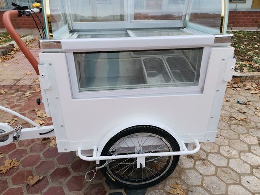 販売 スナック 移動式 ストリート アイスクリーム ディスプレイ 自転車 カート 移動式 食品 カート