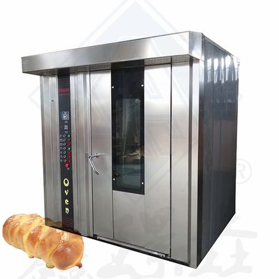 食品産業機器 パンを作るオーブン 64 32 トレイ パンを作る機械のためのローータリーオーブン