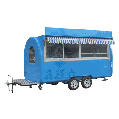 スナックやコーヒー販売用のデザインされたディムサム食品カート 2300*1650*2300mm