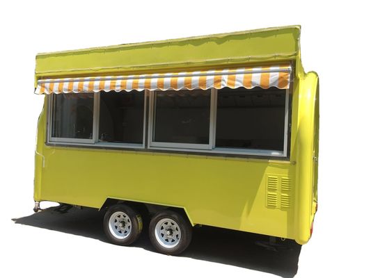 高生産性のガラスの繊維 移動式スナックバン 折りたたむキャラバン トレーラー 冷凍食品