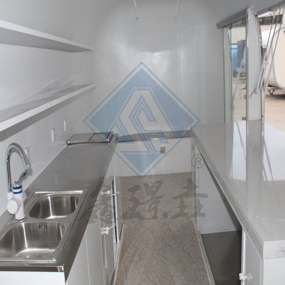 屋外ストリートフードカート 300cm シングルアクセル 商用アイスクリーム スナックドリンク 販売車