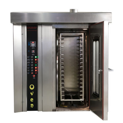 食品加工機 32 トレイ ローータリー ピザオーブン 完全なパン屋設備