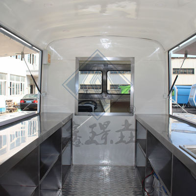 カスタマイズされた色 商用 双軸 アイスクリーム スナック 飲み物 完全装備 食品トラック