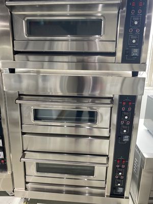 工業用 3 デッキ 9 トレイ 石デッキ パン パンケーキ トースト