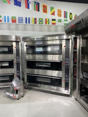 工業用 3 デッキ 9 トレイ 石デッキ パン パンケーキ トースト