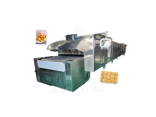 エネルギー省エネ パン屋 パンとジャガイモチップを焼く アラビアピタのトンネルオーブン