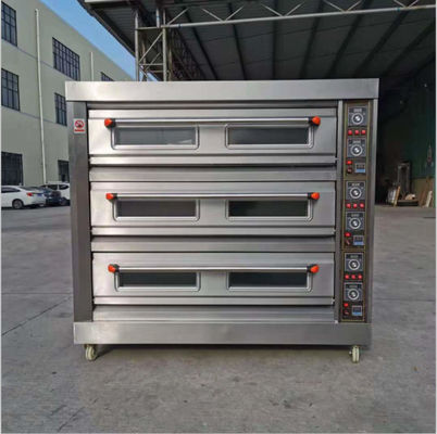 ホテル環境でのパンとピザを焼く高生産性の工業ガスオーブン
