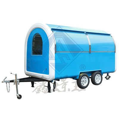 6M シングル/ダブルアクセルでカスタマイズされた産業用丸型四角型移動食品トラック