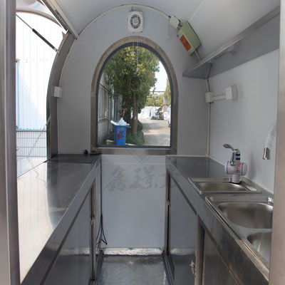 オーダーメイド 産業用 丸型 スクウェア モバイル 食品トラック 2.2M シングル/ダブルアクセル