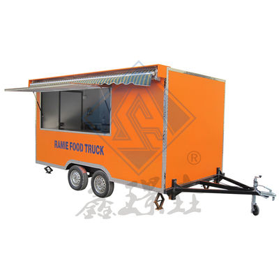 350 モバイル・スクエア・フード・トラック キャンピング パーソナライズド・カラー シングル・アクセル インダストリアル