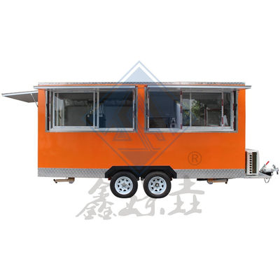 350 モバイル・スクエア・フード・トラック キャンピング パーソナライズド・カラー シングル・アクセル インダストリアル