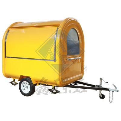 産業用販売スナック 220CM キャンピングと丸いモデルデザインの移動式フードトラック