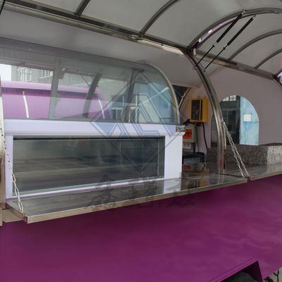 シングル・ダブル・アクセル モバイルフードトラック 覆面とカスタマイズされた調理設備