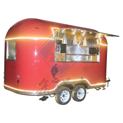 デザイン 500CM シングル/ダブルアクセル ステンレス・スティール フードトラック 屋外路上販売用