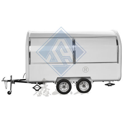 オーダーメイド 産業用 丸型 モバイル ホットドッグ カフェ フード トラック 3.5M ダブルアクセル