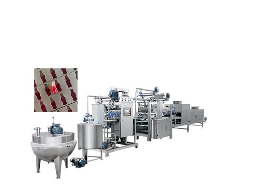 300Kg/h トーフィー・スイーツ・ロリポップ生産ラインのための工業用ハード・キャンディー製造機械