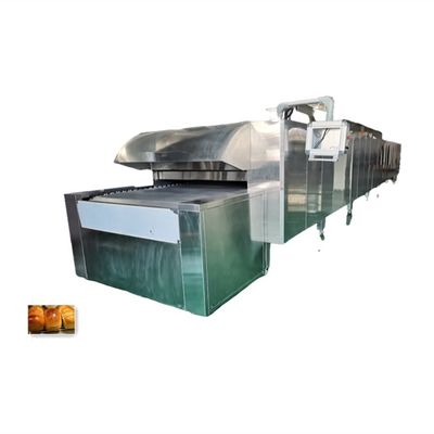 380Vガスのトースト パンのクッキー 自動カップケーキ 電動トンネルオーブン 7/8/10m
