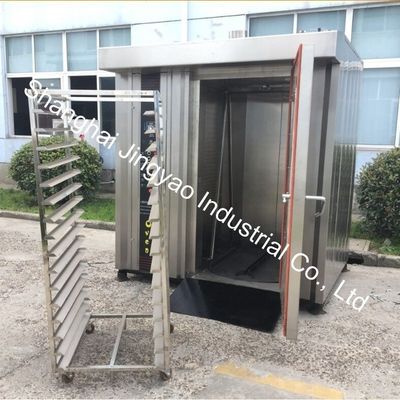 トロッリー回転式焼物ガス 32 トレイ回転式焼物機用オーブン 100kg/h