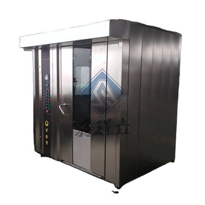 トロッリー回転式焼物ガス 32 トレイ回転式焼物機用オーブン 100kg/h