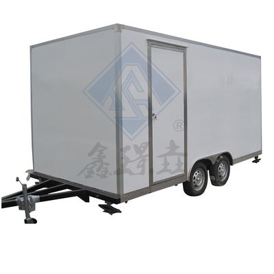 アウトドア・ストリート・フード・カート 露天祭りのためのモバイル・ハンバーガーとアイスクリーム・トレーラー