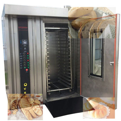 電動ガスディーゼルパンのパン焼く機 蒸気機能 32 トレイ ローટરીオーブン